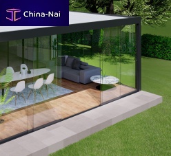 Self-supporting conservatory glassmetalbuilding