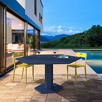 Contemporary dining table HEXAGONEoaksolid woodlacquered wood