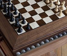 Contemporary chess table VOLTAhomeoakmahogany