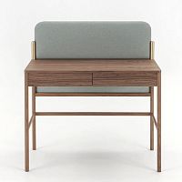 Contemporary dressing table Flagwalnutfabric1-seat