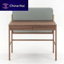 Contemporary dressing table Flagwalnutfabric1-seat