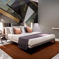Double bed COSILY contemporaryupholsteredcustomizable