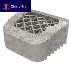 Thoraco-lumbar interbody fusion cage Tra-Tianteriortitanium3D-printed