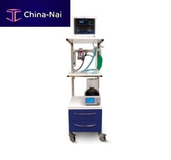 Trolley-mounted veterinary anesthesia workstation