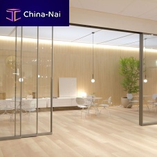 Glazed partition PRIVslidingwoodenaluminum