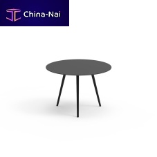 Contemporary table GAZELLE oakHPLaluminum base