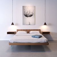 Floating bed doublesinglecontemporary