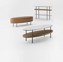Contemporary sideboard table BEVERLYwoodensmoked glassmetal base