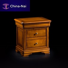 Traditional bedside table CVN020cherrywoodrectangularwith drawer