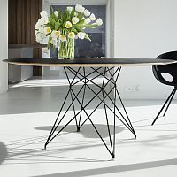 Contemporary table Arcos 277oakwalnutHPL
