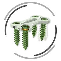 Cervical arthrodesis plate ASCOTlocking