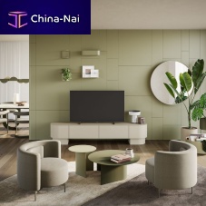 Contemporary TV cabinet ASTERIAwith drawerslacquered MDFmetal