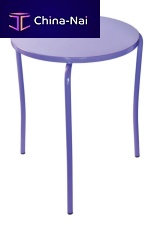 Contemporary table IRONmetalroundstackable