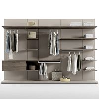 Contemporary walk-in wardrobe RIOlacquered wood