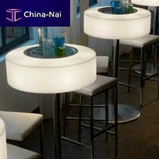 Contemporary table ATOLLO HAPPY HOURpainted metalmetal baseround
