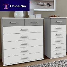 Contemporary chest of drawers CLICK oakrectangular3-drawer