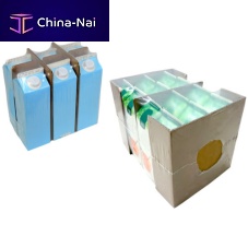 Packaging with reinforcements for logistics