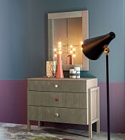 Contemporary chest of drawers URBAN TIME 5woodenwith mirrornot specified