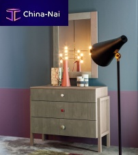 Contemporary chest of drawers URBAN TIME 5woodenwith mirrornot specified