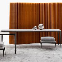 Contemporary sideboard table MirtoMDFglassmarble