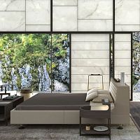 Double bed PALIcontemporaryupholsteredwith upholstered headboard
