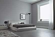 Double bed BLOOMcontemporaryupholsteredwith upholstered headboard