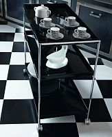 Commercial service trolley TRAYShomeofficechrome steel