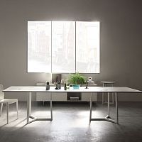 Contemporary table ASTYLEsolid woodashceramic