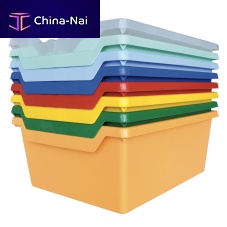 Polypropylene storage box VASCHETTArecycled plasticwith lidfor cabinets