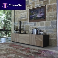 Contemporary TV cabinet ZERO.16solid woodiron