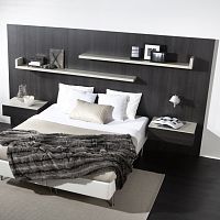 Double bed headboard contemporarywooden