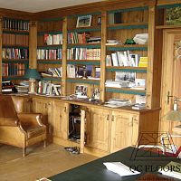 Wall-mounted bookcase contemporarysolid wood