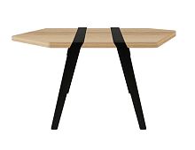 Contemporary side table PI04metaloaksolid wood