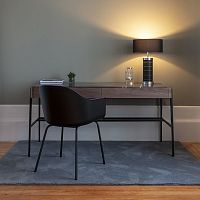 Contemporary desk BOUVET DESK SAHARAwalnutlacquered steel