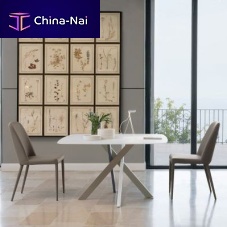 Contemporary table T25 GIOTTOmetalmetal basesquare