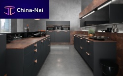 Contemporary kitchen TOPAZwood veneerlacquered woodmetal