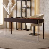 Free-standing desk Her IIcontemporarywood veneerstraight