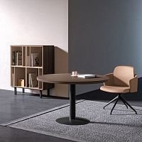 Contemporary table SILEwoodenwooden baserectangular