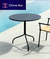 Contemporary table CICALAteakstainless steelgranite