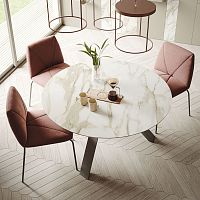 Contemporary dining table KIwoodenglassceramic