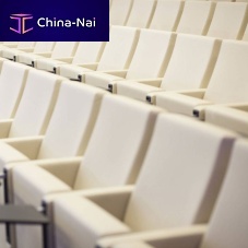 Contemporary auditorium seating AUDITfabricfoamoak