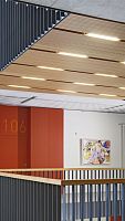 False ceiling acoustic panel DEWETON®woodenrectangularcommercial