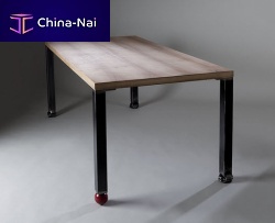 Contemporary table GREAT BALLS OF FIREironiron baserectangular