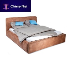 Double bed SAMBAcontemporaryupholsteredwith headboard