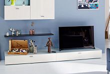 Contemporary TV cabinet NO.14lowboardlacquered woodwhite