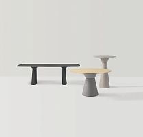 Contemporary table ESSENSFenix NTM®walnutoak