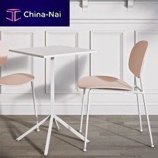 Contemporary bistro table LINEpolypropyleneMDFlaminate
