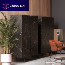 High sideboard MILES H170contemporaryMDFmetal