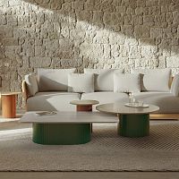 Contemporary coffee table DUNEwoodenwooden baserectangular