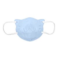 Pediatric surgical mask 3DMEOWbluewhite3-ply